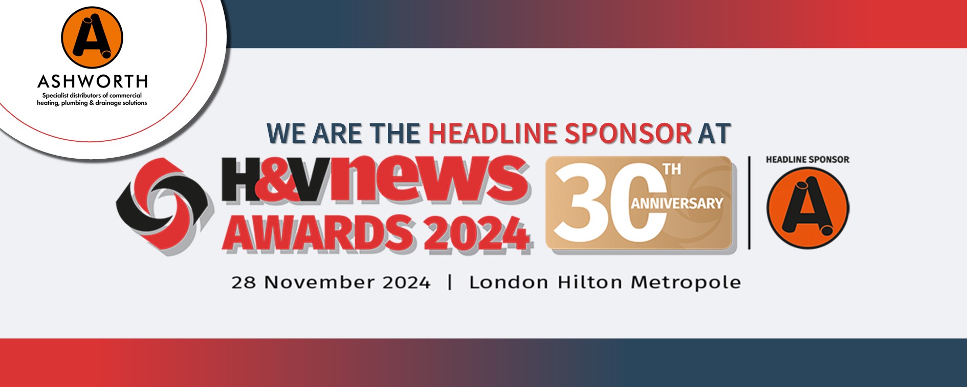 We are the proud to be the headline sponsor at the H&V awards 2024!