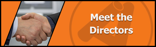 Meet The Directors section with biographical snapshots of our decision makers
