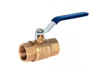 8mm ART50 DZR Brass 2 Piece Ball Valve Blue Lever BSPT FxF PN40