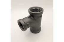 40x20mm OA199 Black Malleable Iron Reduced Sweep Tee