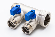 3/4 x 1/2\" FS5 2 Port Manifold - Blue