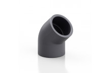 3/4\" GYA PVC-U Plain Solvent Cement 45 Degree Elbow