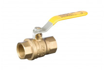 8mm 100YL DZR Brass Ball Valve (GAS) Yellow Lever PN25