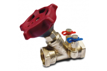 1/2\" 1260 Brass Commissioning Valve BSPT PN25 FxF