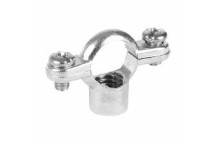 22mm x M10 A632 Metric Chrome Plated Brass Single Pipe Ring