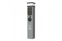 BasicCharge Smart EV Charging Pedestal - 1x up to 7.4kW Type 2 Socket - Grey