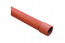 25mm Red Primer Plain Ended Medium Tube - Dual Certified