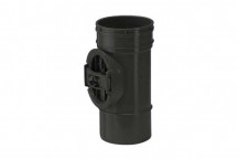 110mm 138.4 Black Double Socket Access Pipe