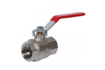 50mm ART54 Brass Ball Valve Red Lever BSPP Ends PN25