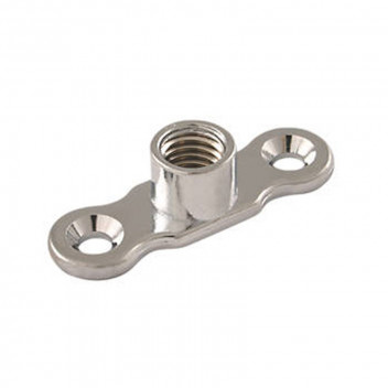 M10 A640 Metric Thread Chrome Plated Brass Backplate Female