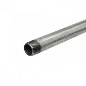 15mm Galvanised Stainless Steel 1/2 Length Med Tube - Dual Certified