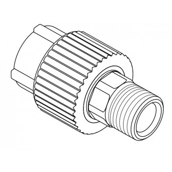 32mm x 1\" (M) 21314 FUSIOTHERM Transition Piece Hex Thread