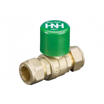 15mm 100CLS DZR Brass Ball Valve Compression Ended Lockshield PN16