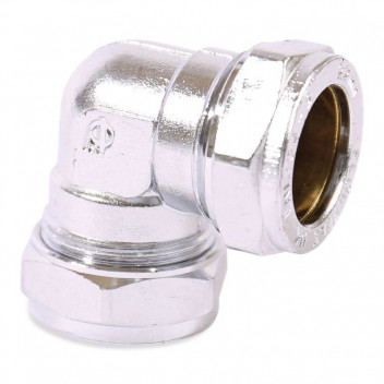 15mm Chrome Compression 90deg Elbow CP401