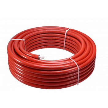 16mm x 100Mtr B1 Multilayer PEX Pre-Insulated Coil RED