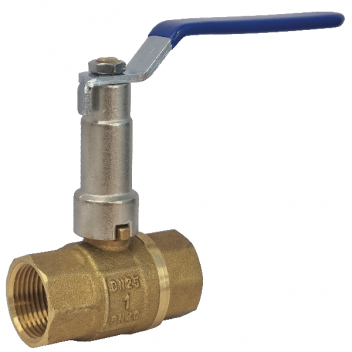 32mm ART50-97X1B DZR Brass 2 Piece Ball Valve with Ext Blue Lever BSPT