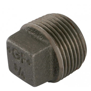 25mm F291 Black Malleable Iron Hollow Plug