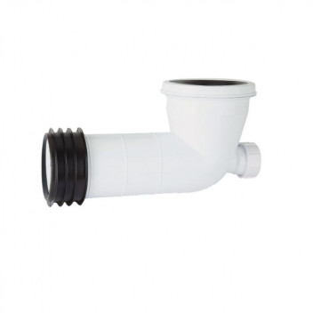 110mm 495P.4.90W White 90deg WC Connector with BOSS Fin Seal