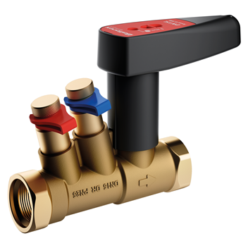 20mm 900S DZR Brass Commissioning Valve - High Flow PN25 FxF