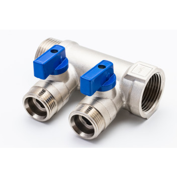 3/4 x 1/2\" FS5 2 Port Manifold - Blue