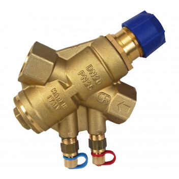 1 1/4\" ART20 DZR Brass PICV with Test Points BSPP PN25 - High Flow