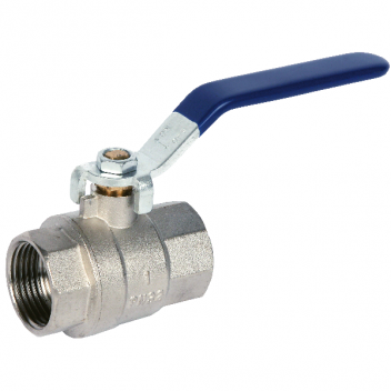 20mm ART54 Brass Ball Valve Blue Lever BSPP Ends PN32