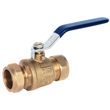 15mm ART59 DZR Brass Ball Valve Blue Lever CxC PN25