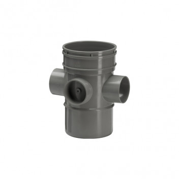 110mm 120.4.2 Grey Four Way Boss Double Socket