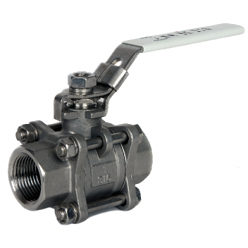 25mm ART903 Stainless Steel 3 Piece Ball Valve BSPT FxF PN82