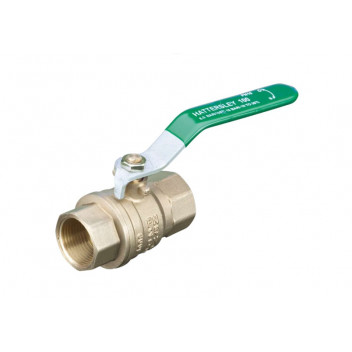 15mm 100 DZR Brass Ball Valve Green Lever PN25