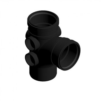 110mm 104P.4.92B Black Terrain Single Equal Branch 92.5 Deg