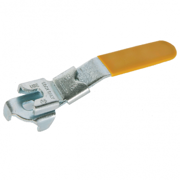 C1 ART257C Nickel Plated Yellow Locking Lever for Albion Ball Valves