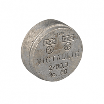 80mm (88.9) Victaulic Style 60 Galvanised Grooved Blank End