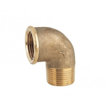 1.1/4\" Brass Male/Female 90Deg Elbow