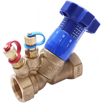 25mm ART22 DZR Brass Fixed Orifice Commissiong Valve BSPP PN25 - Standard Flow