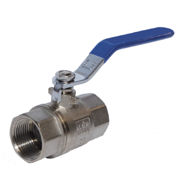 25mm ART40P Brass Ball Valve Blue Lever BSPP Ends FxF