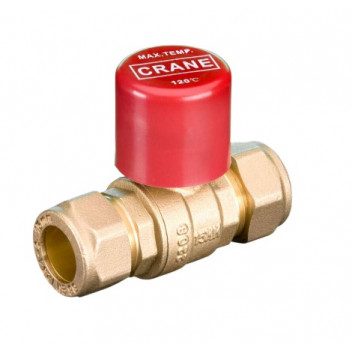 22mm D171ACLS Compression DZR Brass Ball Valve Lockshield PN16