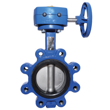 250mm ART145GB Ductile Iron Lugged and Tapped Butterfly Valve with gearbox PN16