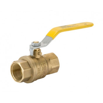 25mm D191 DZR Brass Ball Valve for (GAS) Yellow Lever PN25 FxF