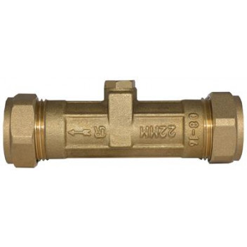 42mm DZR Brass Double Check Valve CxC