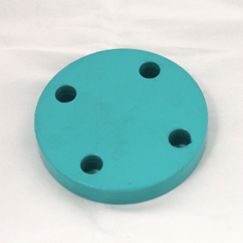 65mm PN16 P235GH Full Thickness FBE Green Blank Flange EN1092-1