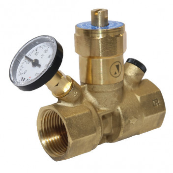 3/4\" ART32 DZR Brass Thermostatic Balancing Valve with Anti Legionella Device