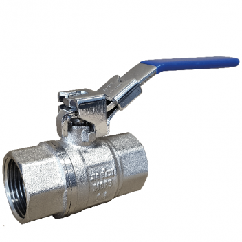 15mm ALB40P-257C1 Brass Ball Valve with Blue Locking Lever BSPP