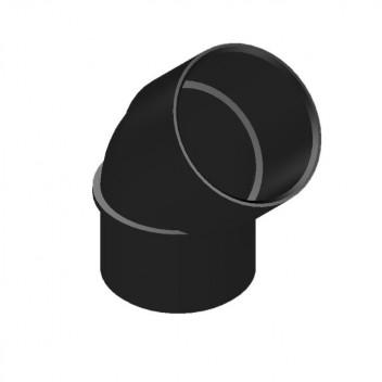 40mm 207.15.135 Black 135deg Spigot/Socket Bend