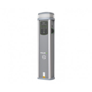 Quantum Smart EV Charging Pedestal - 1x up to 22kW 3PH Type 2 Socket - Grey