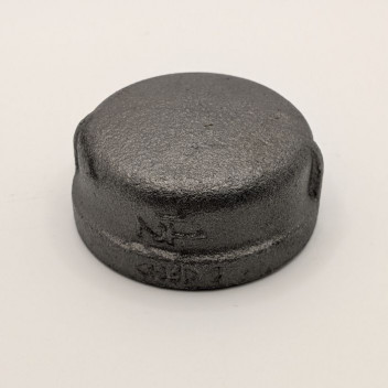 32mm OA185 Black Malleable Iron Cap