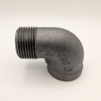 20mm OA152 Black Malleable Iron Male/Female 90 Degree Elbow