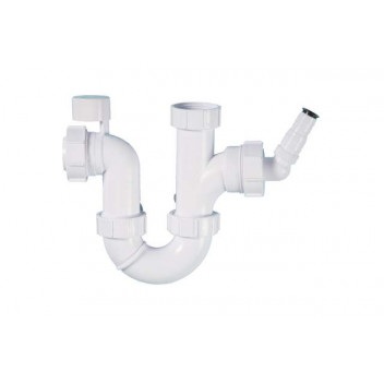 40mm 434.15 White Washing Machine Trap with Upstand