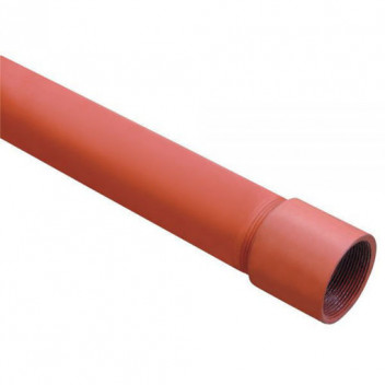 100mm Red Primer Plain Ended Medium Tube - Dual Certified