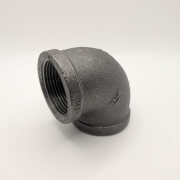 20mm OA151 Black Malleable Iron 90 Degree Elbow